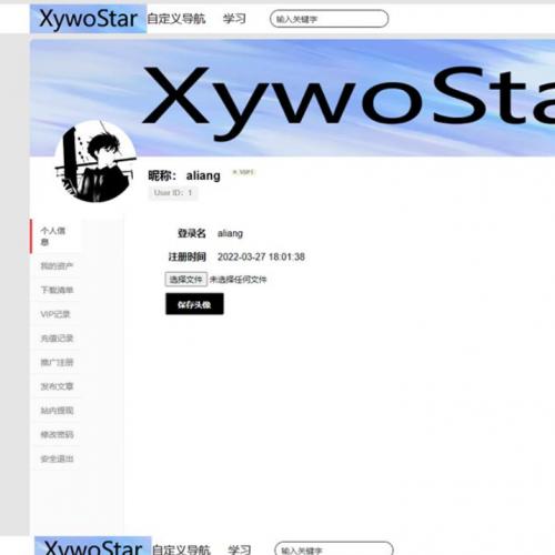 WordPress开源的社区主题/XywoStar主题源码/支持前端点赞功能